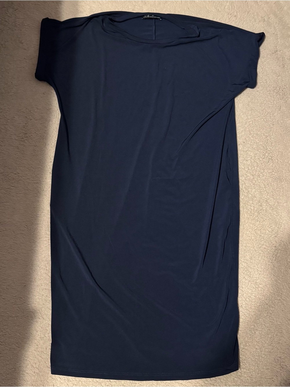 Brigitte Brianna Sexy Modest Luxe Dress Womens Size Medium T Shirt Dress Pockets
